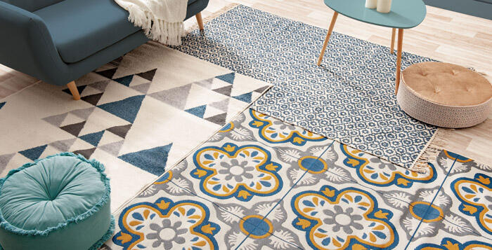 tapis de salon facile a nettoyer