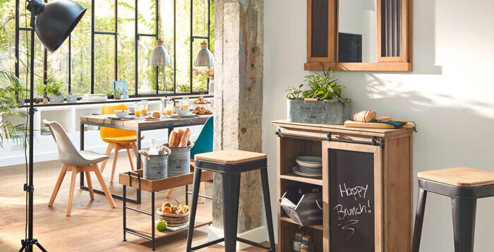 salle a manger style industriel