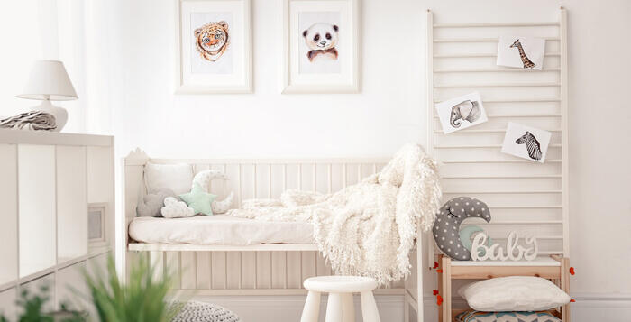 chambre de fille blanche