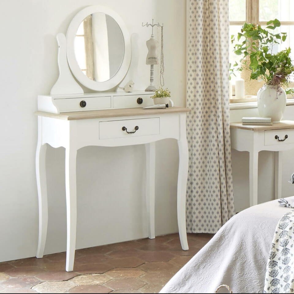 coiffeuse blanche style romantique