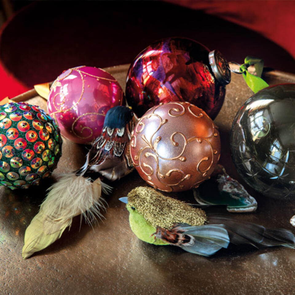 boule de noel originale et colorée