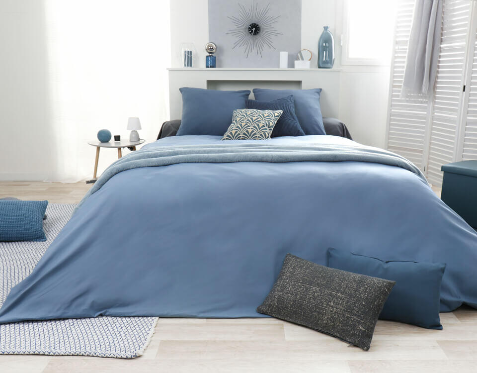 chambre camaieu de bleu