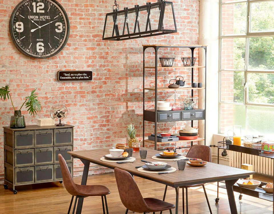 salle à manger industrielle