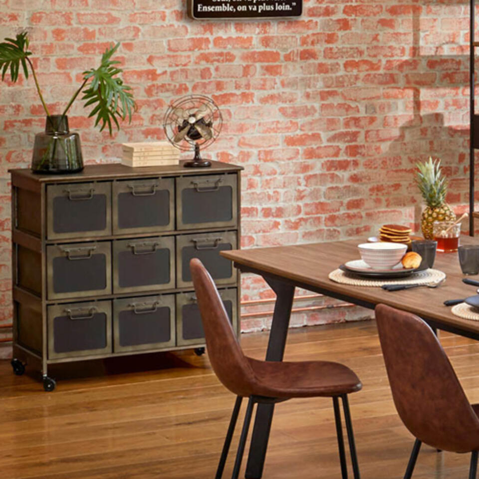 commode style industriel