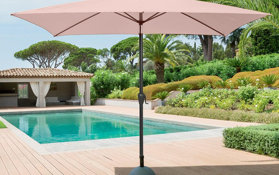 parasol droit beige