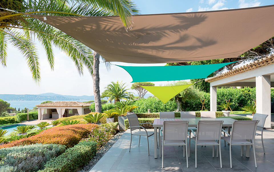 voile d'ombrage sur terrasse