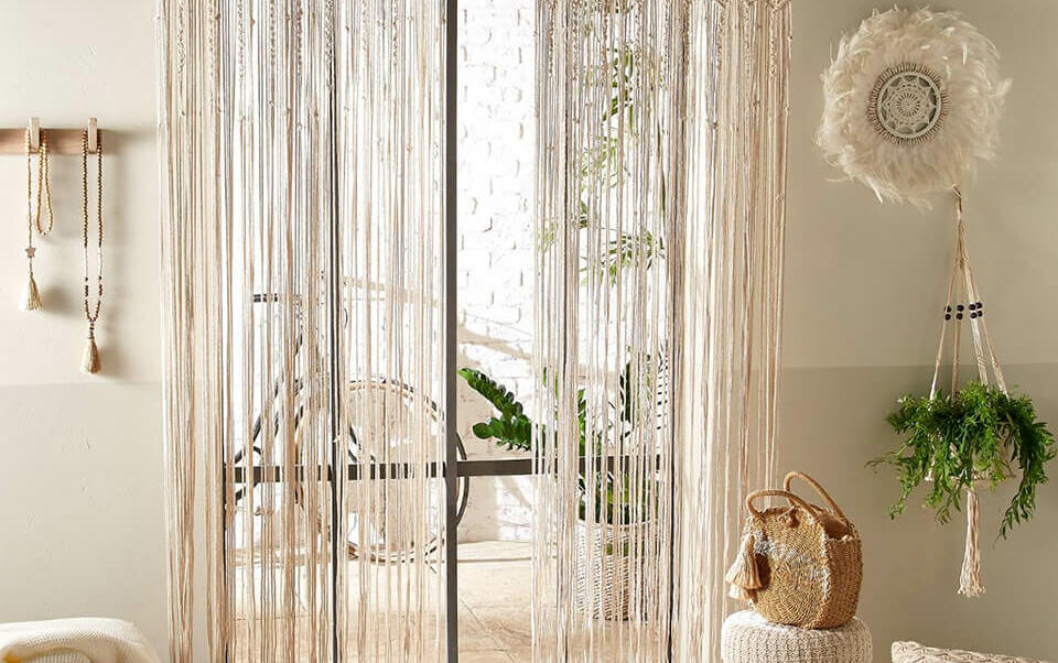 rideau macramé