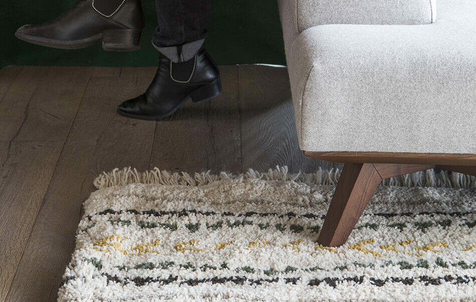 tapis de salon couleurs naturelles