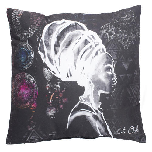 Coussin à motifs africains