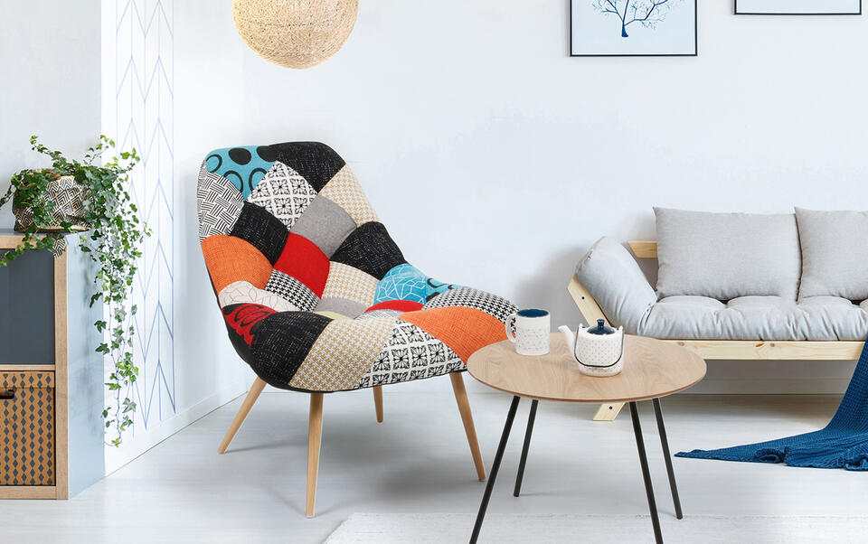 fauteuil patchwork