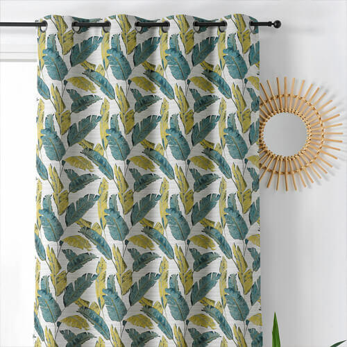 rideau à motifs