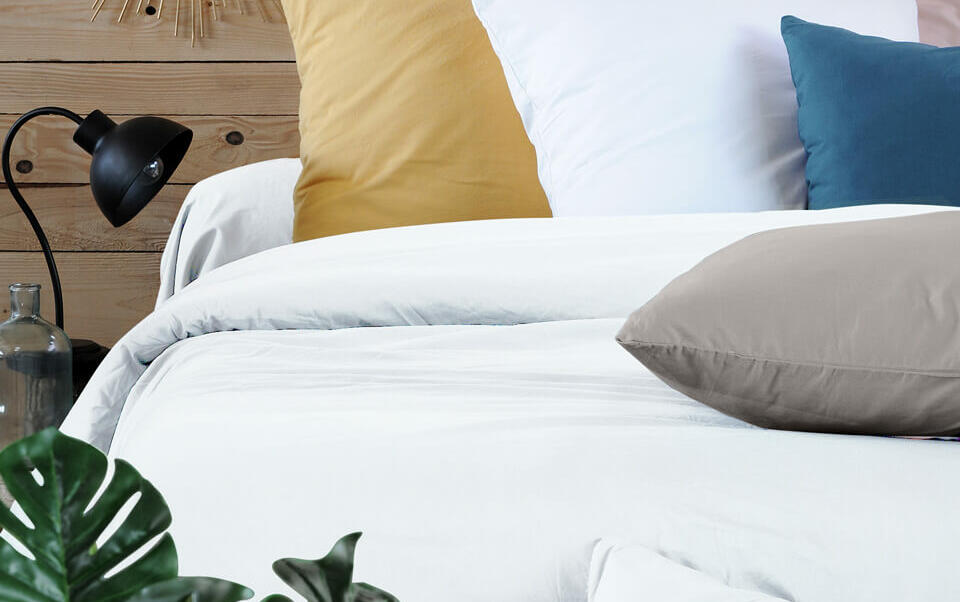 housse de couette blanche