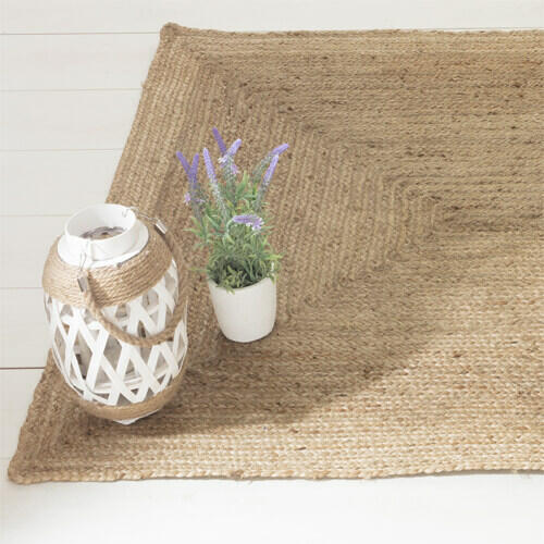 tapis rectangulaire en jute