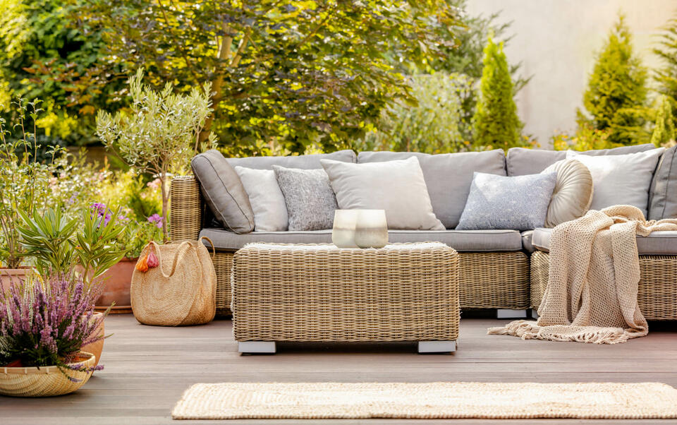terrasse déco extérieure tendance