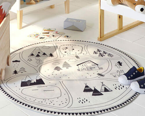 tapis rond enfant