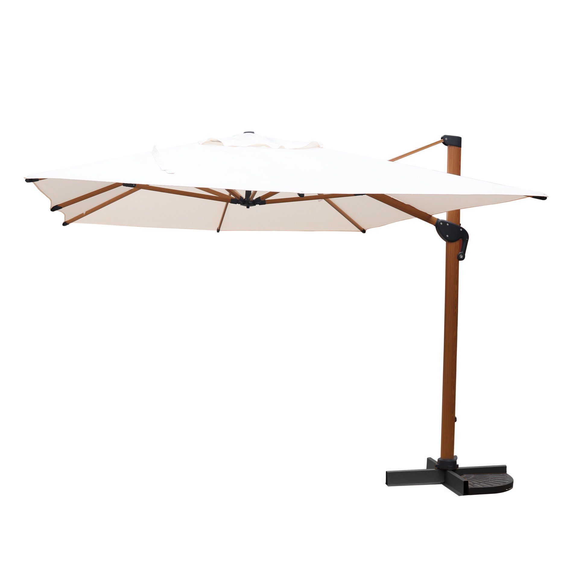Parasol déporté Yucatan (L4 x 3m) - Blanc 8