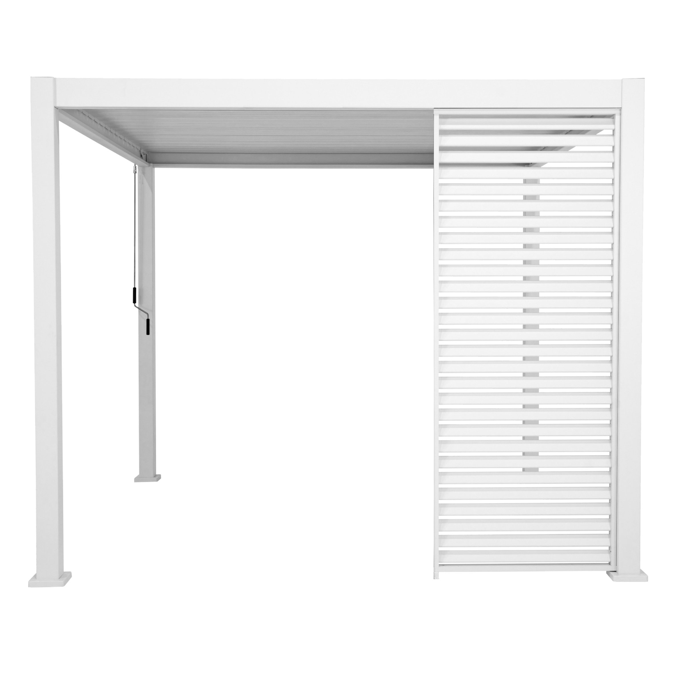 Persienne pour  pergola Evora GM (6 x 3,6 m) - Blanc 1