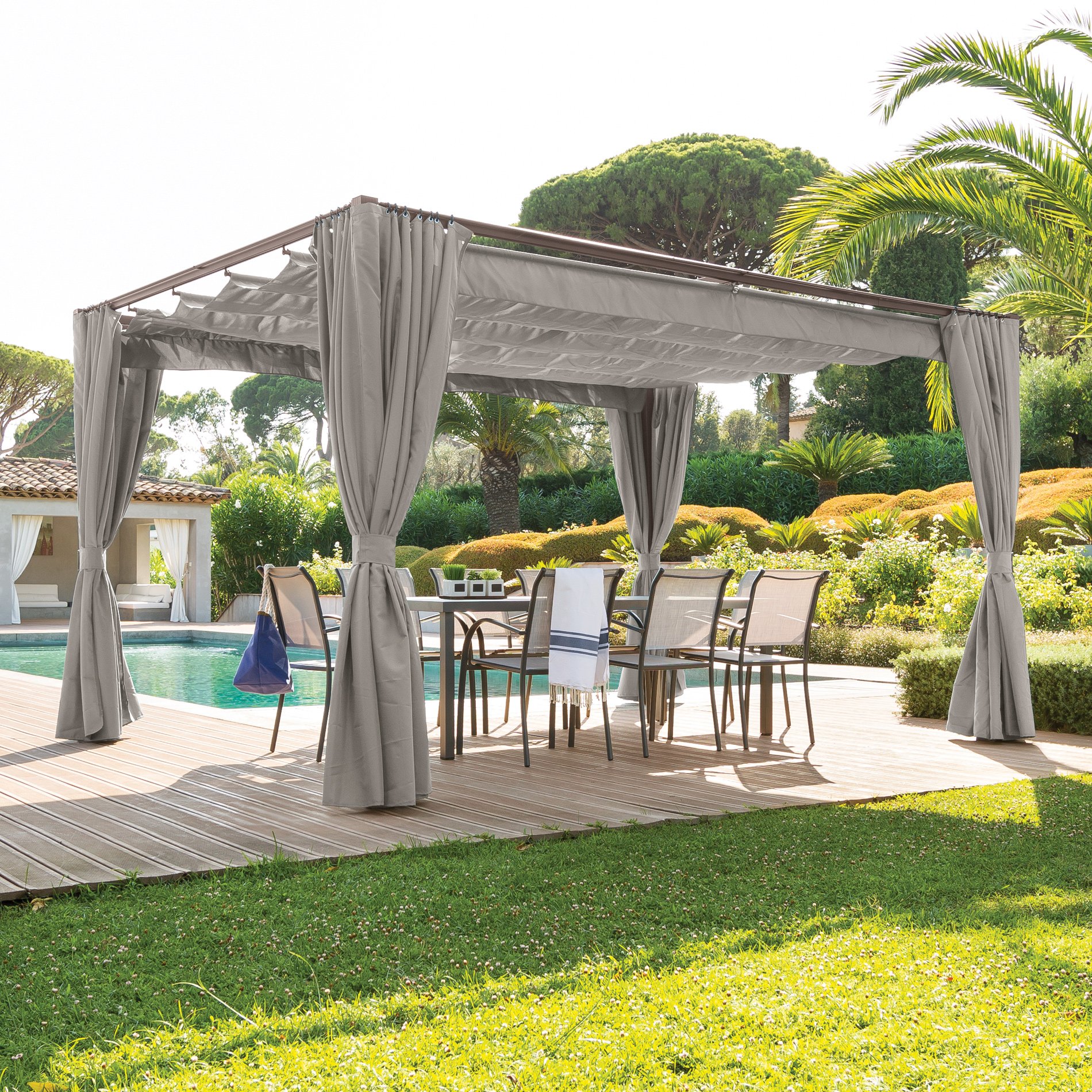 Tonnelle Palmeira (3 x 4 m) - Noisette 1