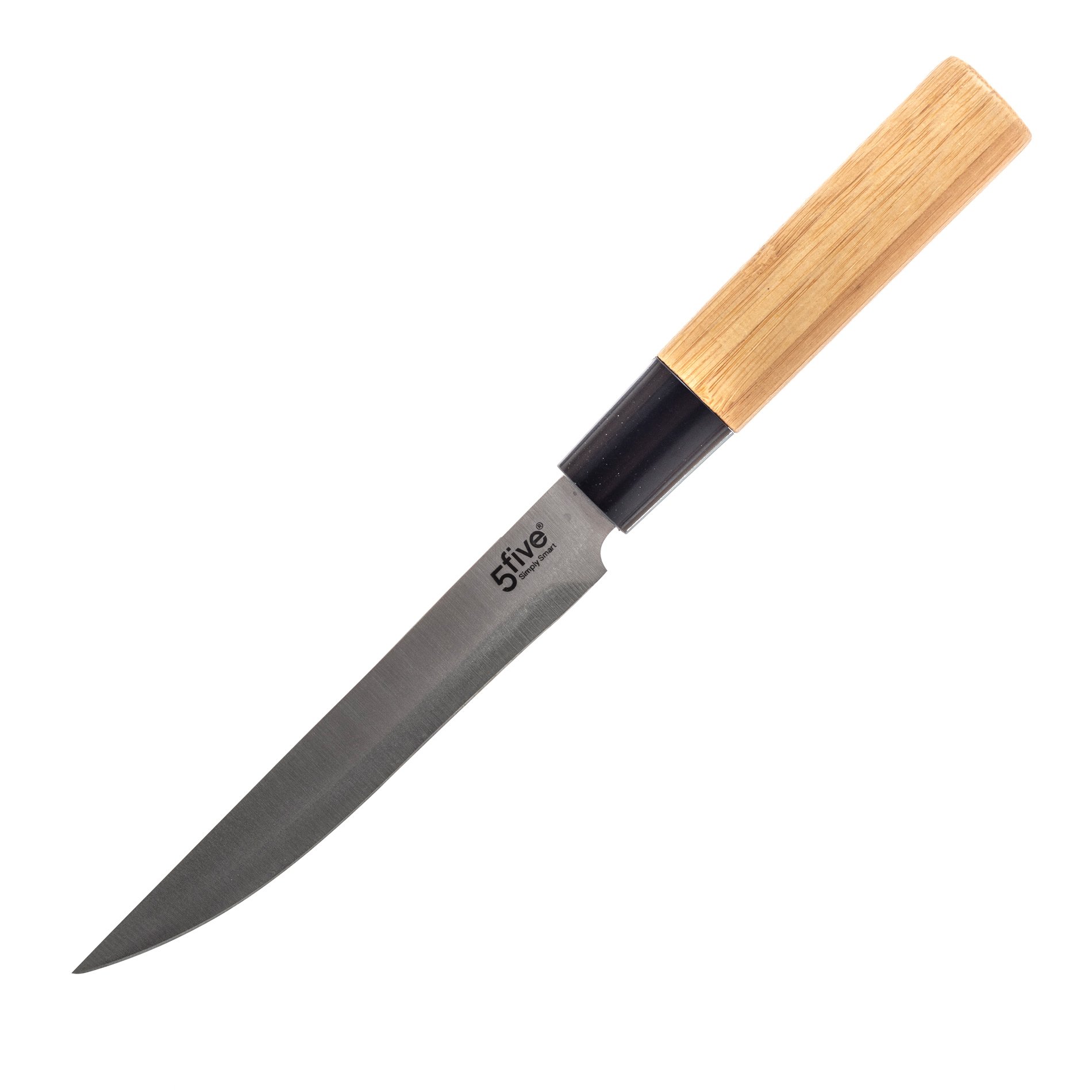 Bloc de 5 couteaux bambou Beige 3