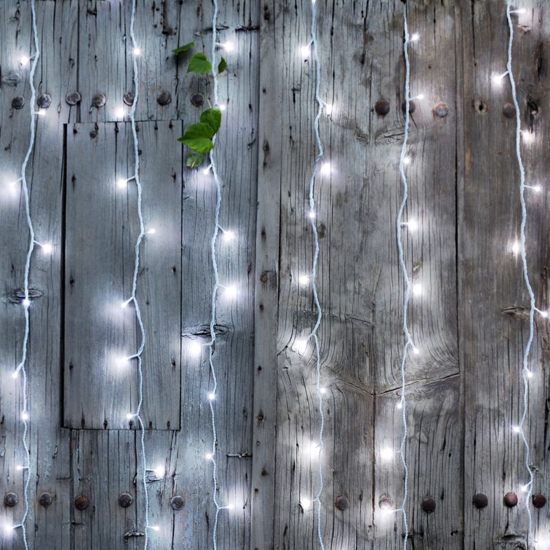 Rideau lumineux interconnectable H2 m Blanc froid 96 LED 1