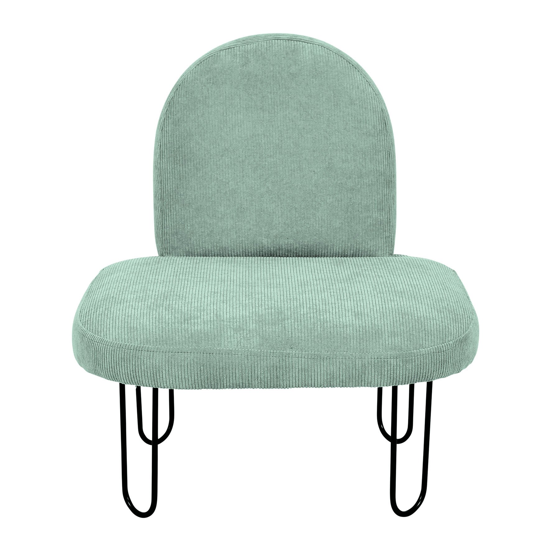 Fauteuil enfant velours Augustin Vert 2