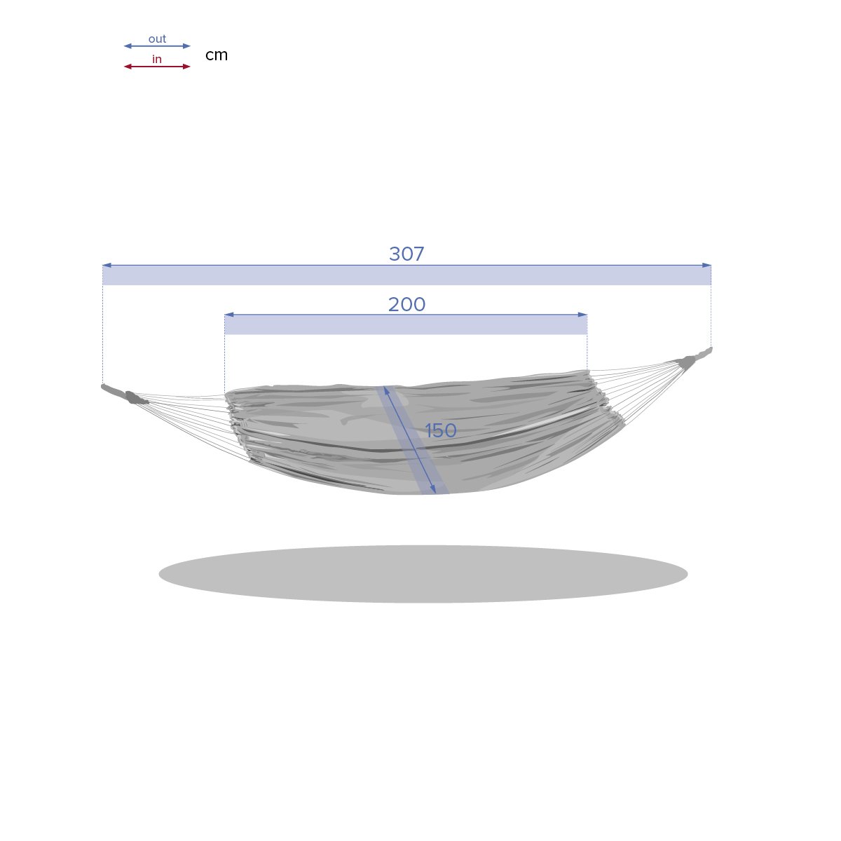 Toile de hamac Yaqui - Gris perle 4