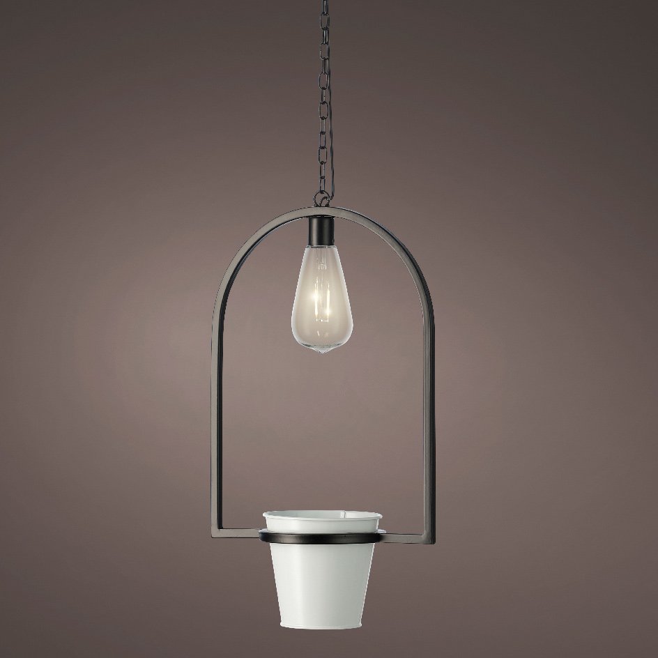Cache-pot à LED Melya Blanc 1