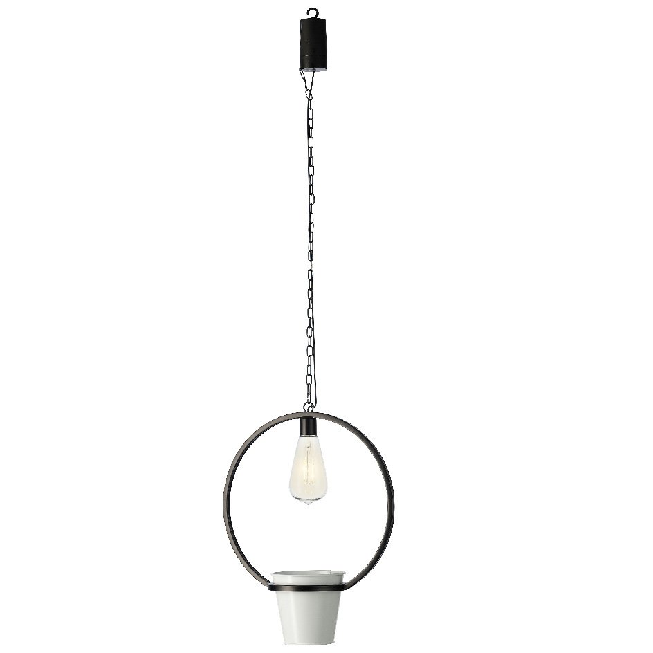 Cache-pot à LED Jiny Blanc 2
