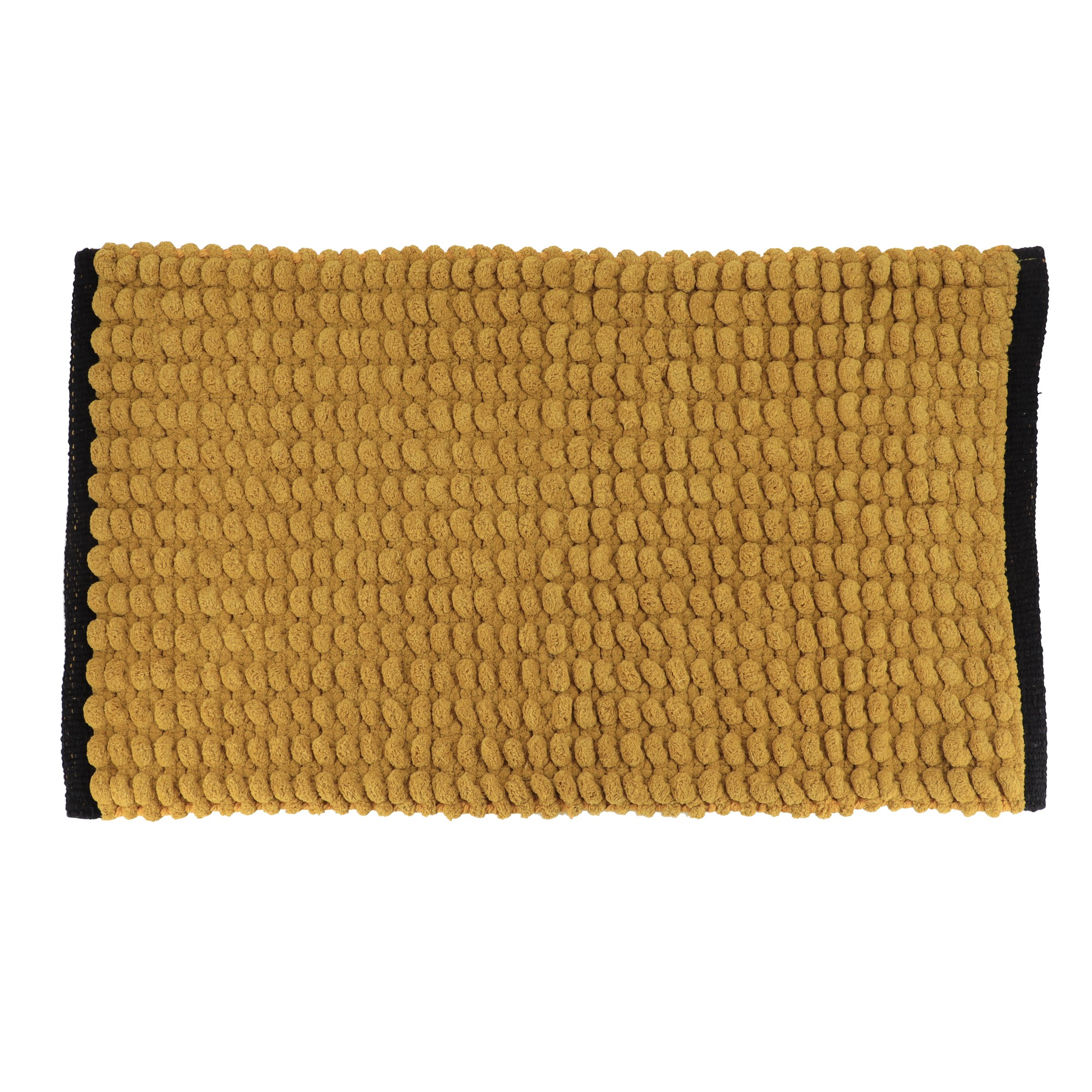 Tapis de bain (75 cm) Black Line Jaune ocre / noir 1