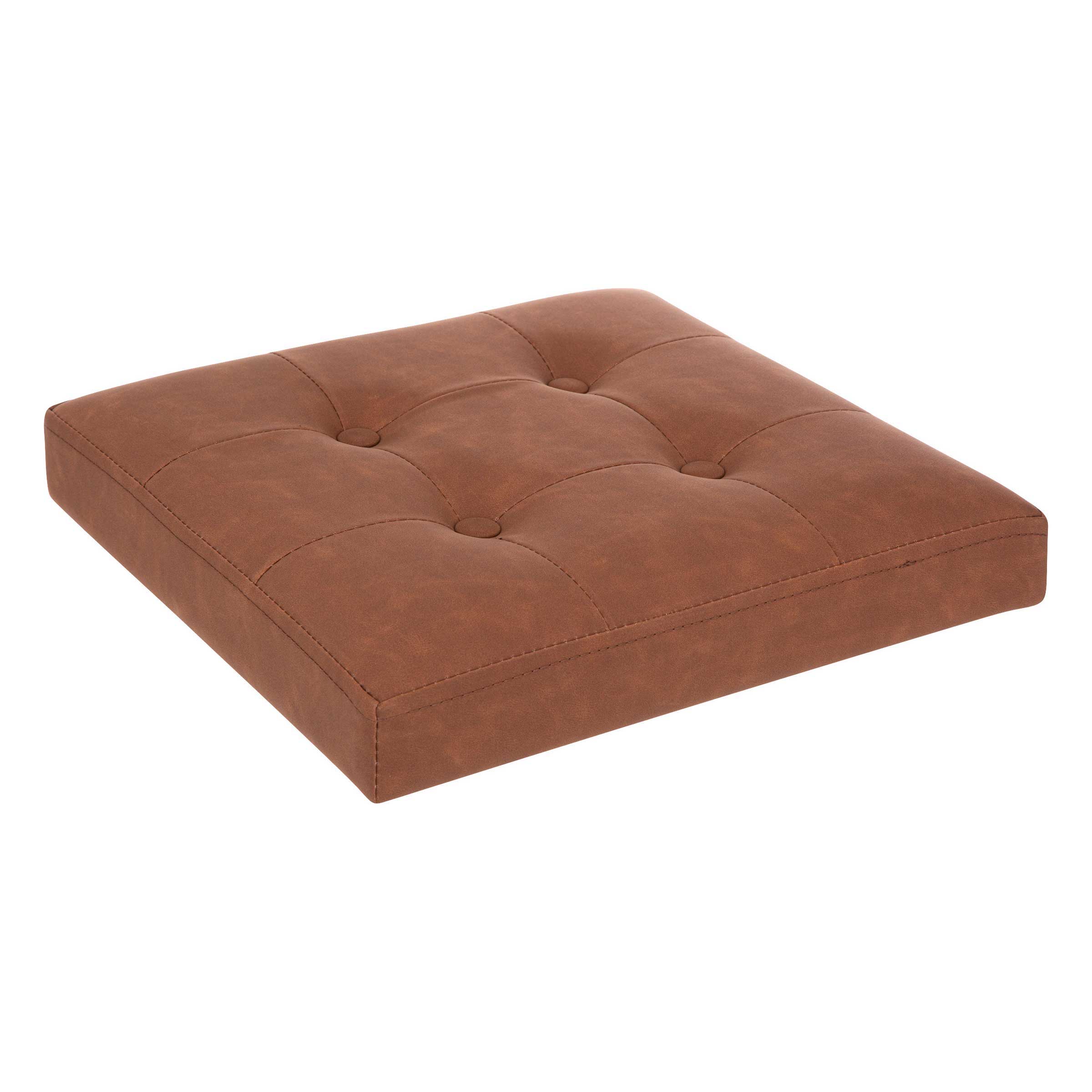 Pouf pliant Soren Marron 2