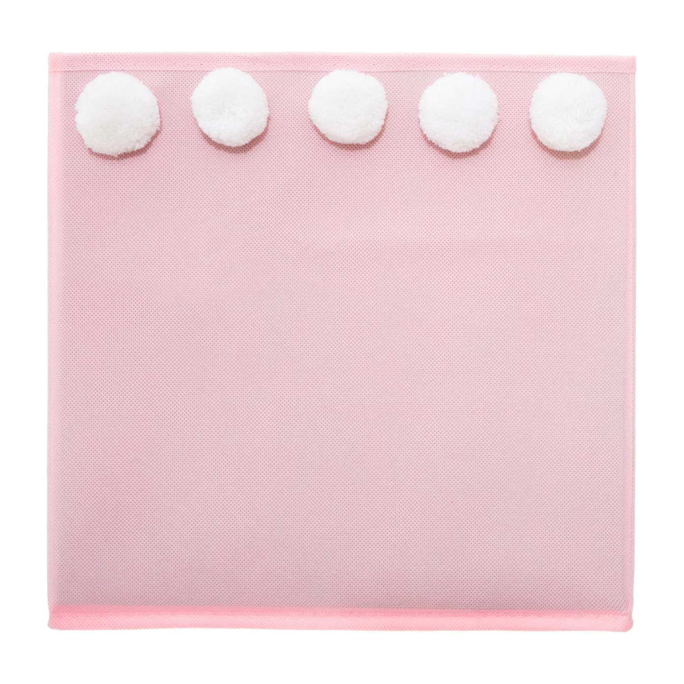 Panier de rangement 5 Pompons Rose 127