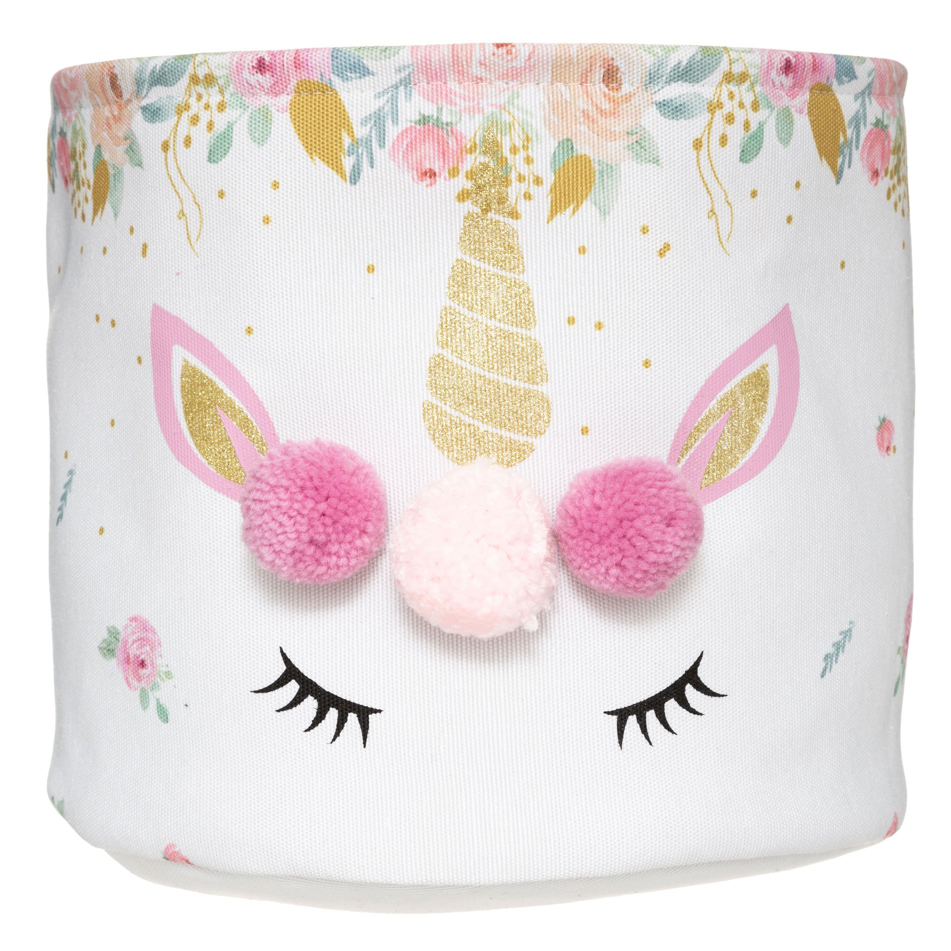 Lot de 2 paniers de rangement Licorne Rose 3