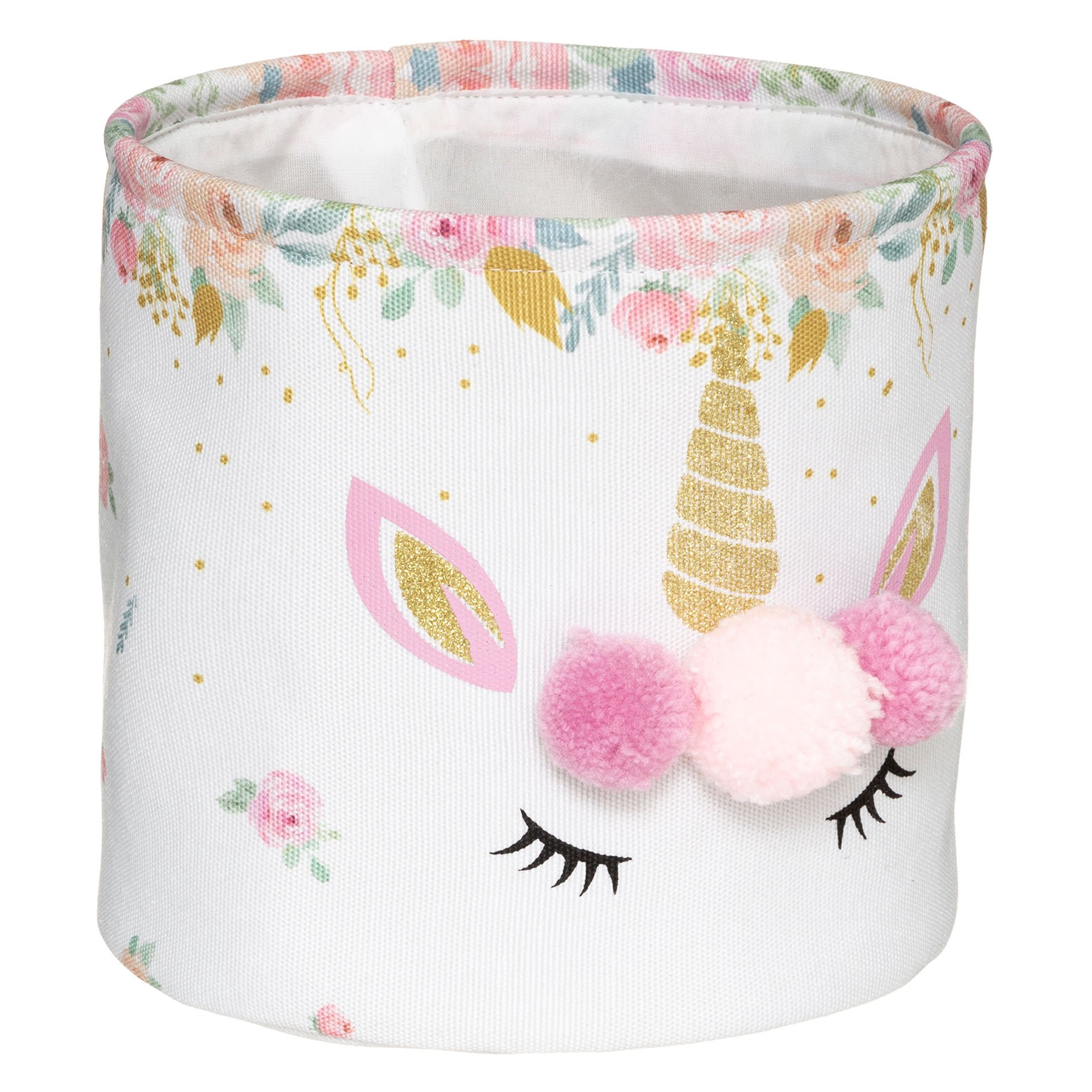 Lot de 2 paniers de rangement Licorne Rose 4