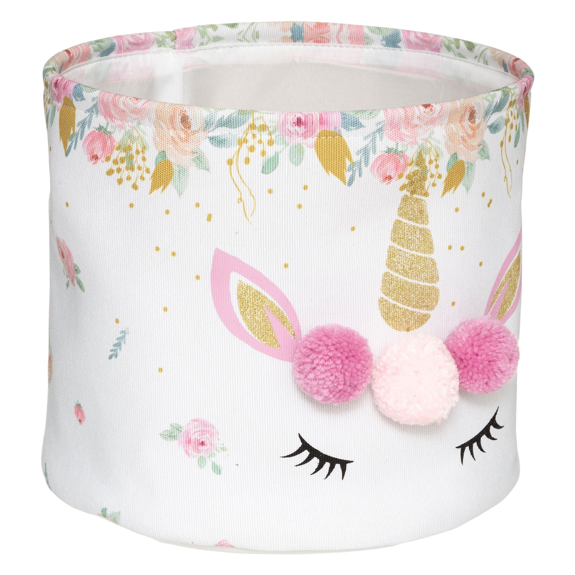 Lot de 2 paniers de rangement Licorne Rose 5