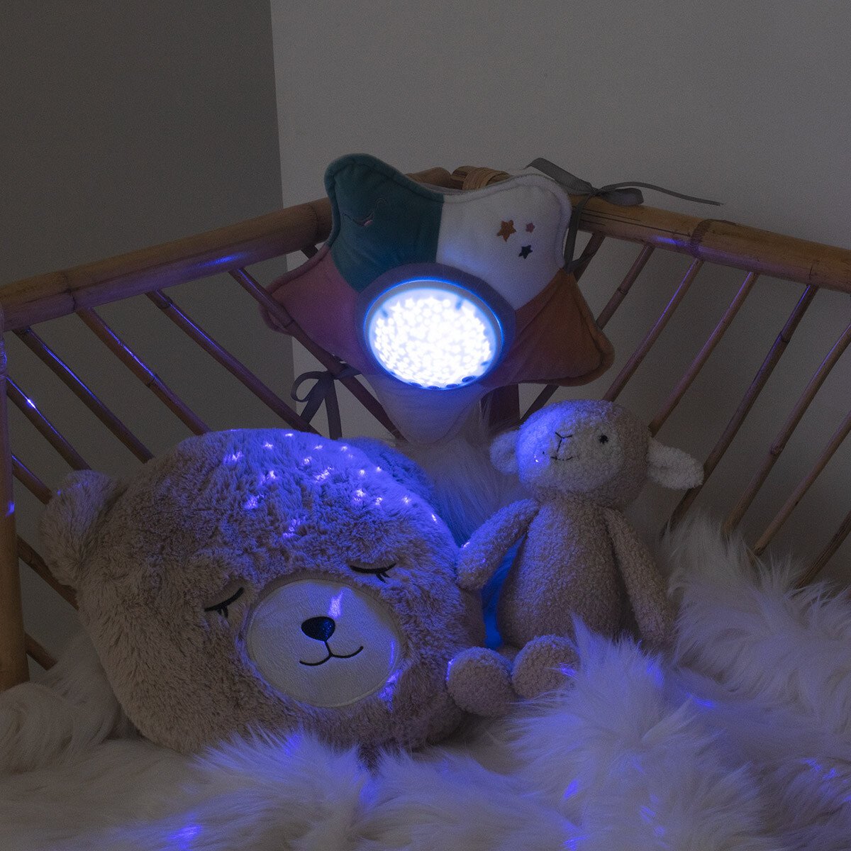 Veilleuse musicale projecteur Etoile Multicolore  2