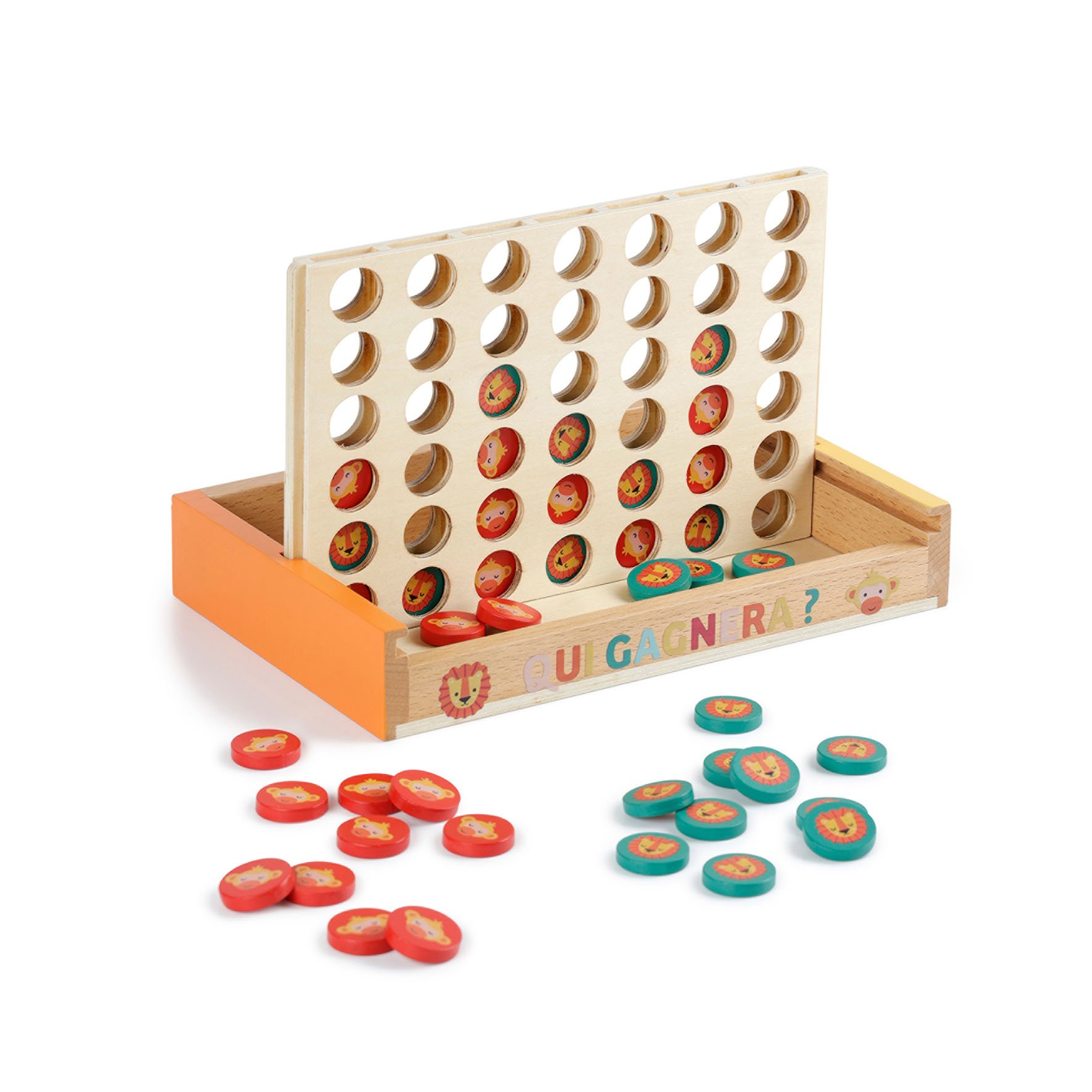 Jeu puissance 4 en bois Multicolore 1