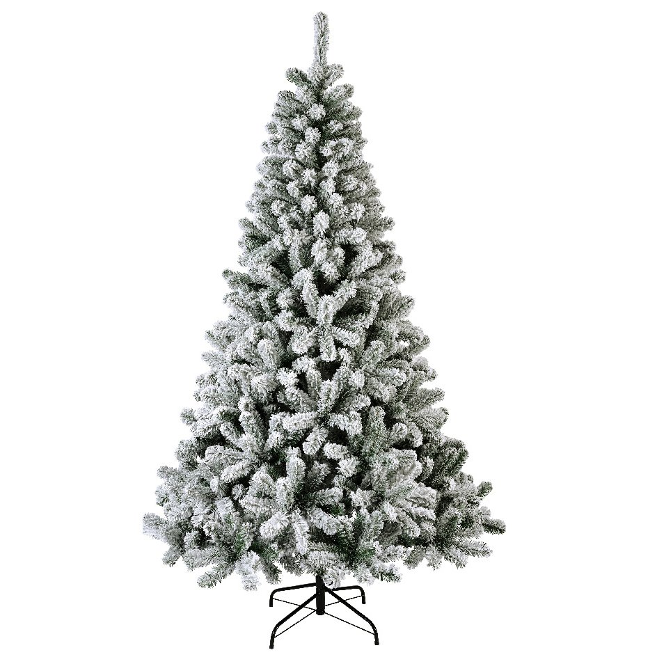Sapin artificiel de Noël King H180 cm Vert enneigé 2