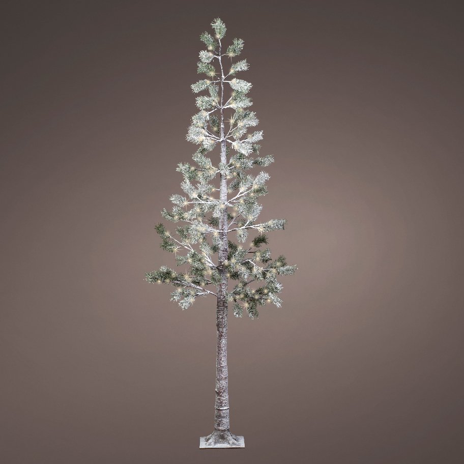 Sapin moderne lumineux Hexy H240  cm Blanc chaud