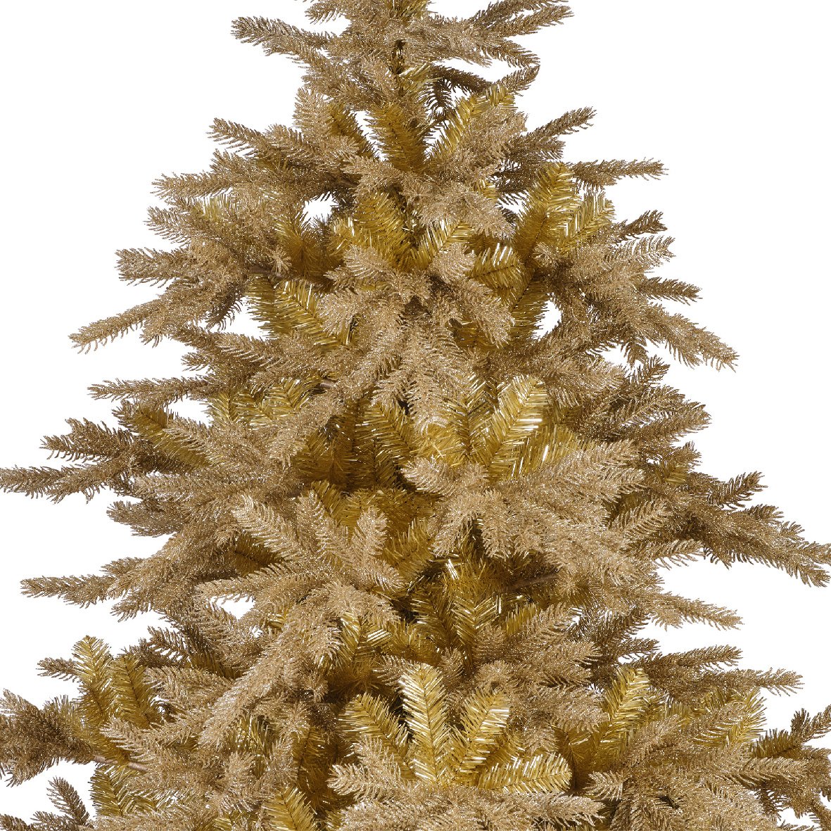 Sapin artificiel de Noël Tiffany H180 cm Or