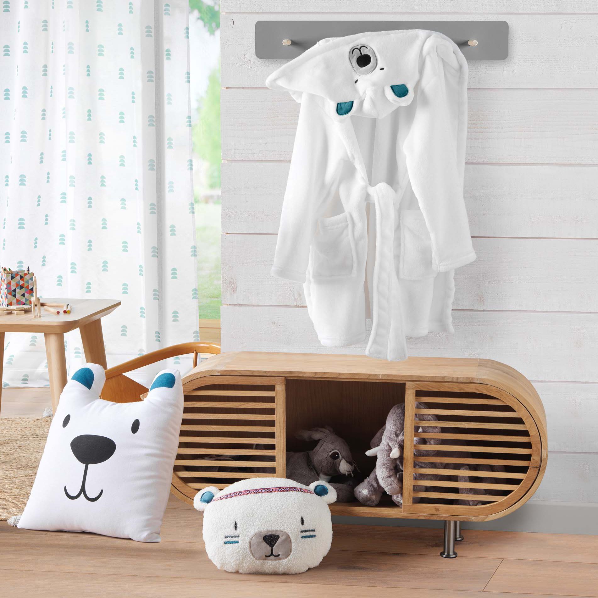 Coussin rond enfant Igloo Blanc