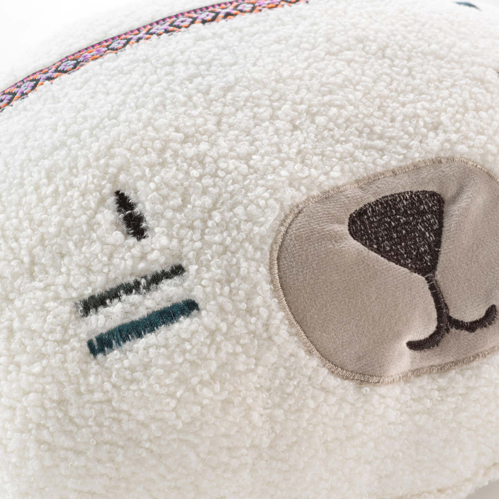 Coussin rond enfant Igloo Blanc