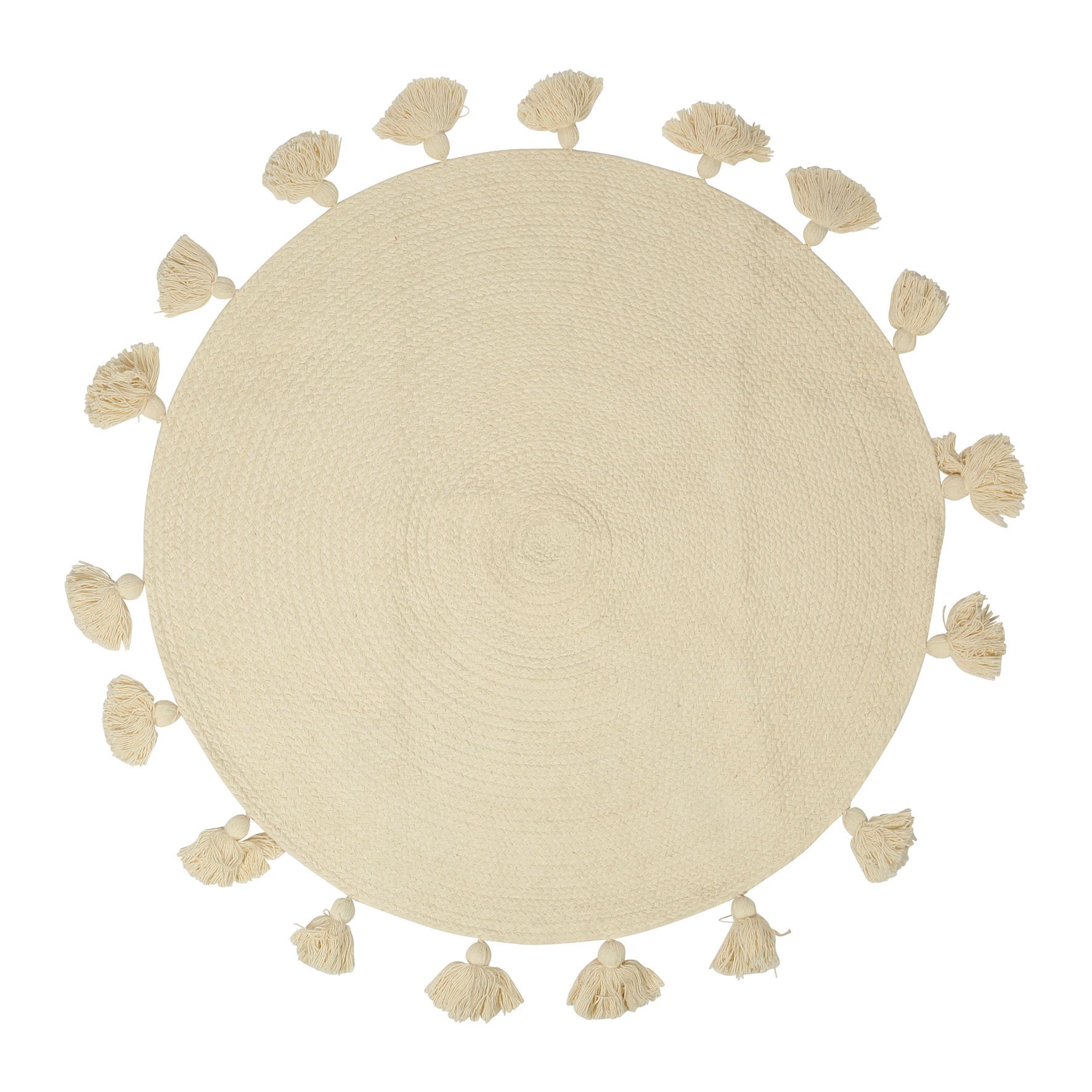 Tapis coton enfant (90 cm) Lou Ecru 2