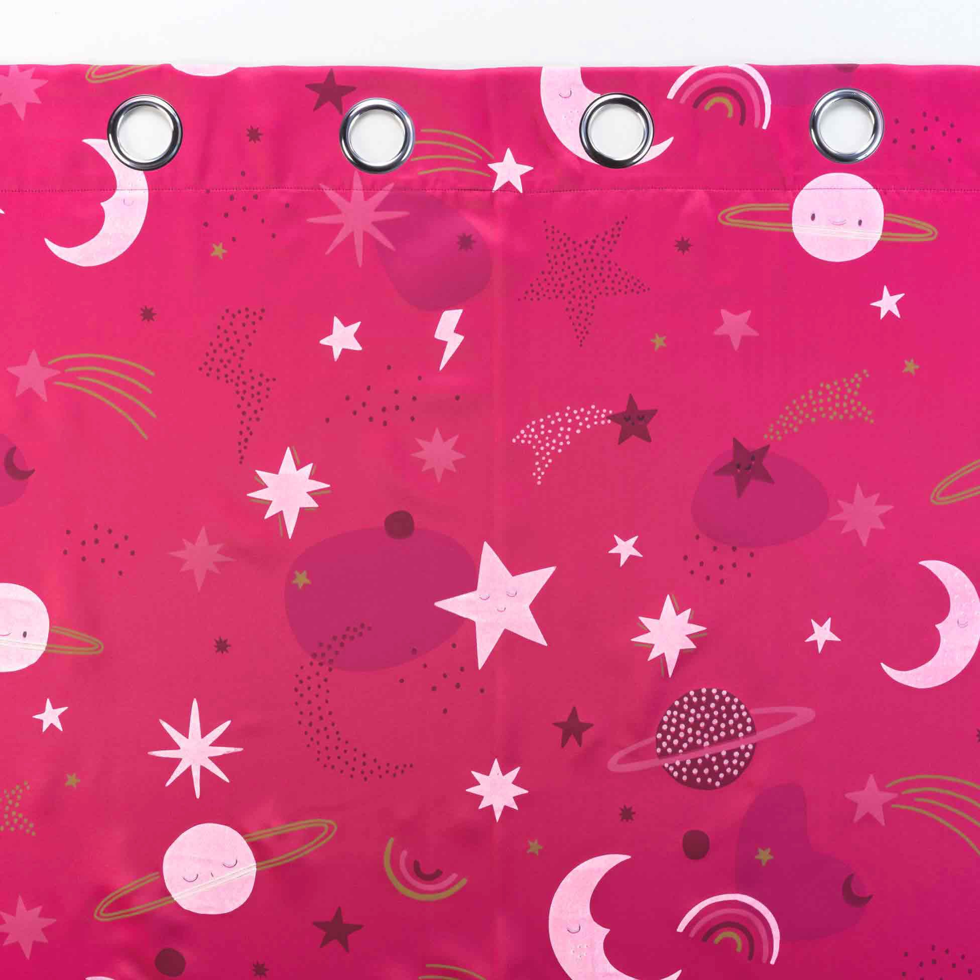 Rideau occultant enfant (140 x 260 cm) Moonlight Rose fuchsia 5