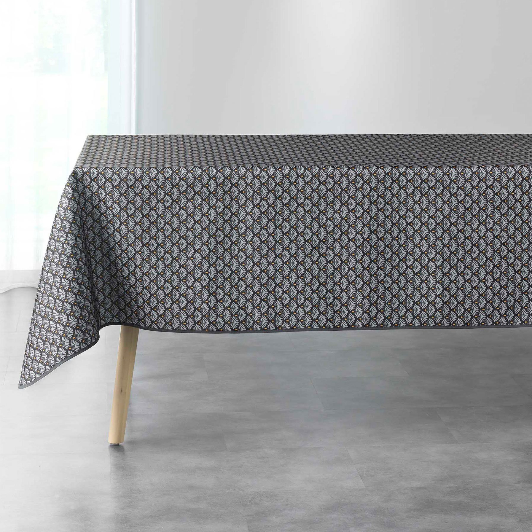 Nappe rectangulaire anti tache (L240 cm) Artchic Gris anthracite 2