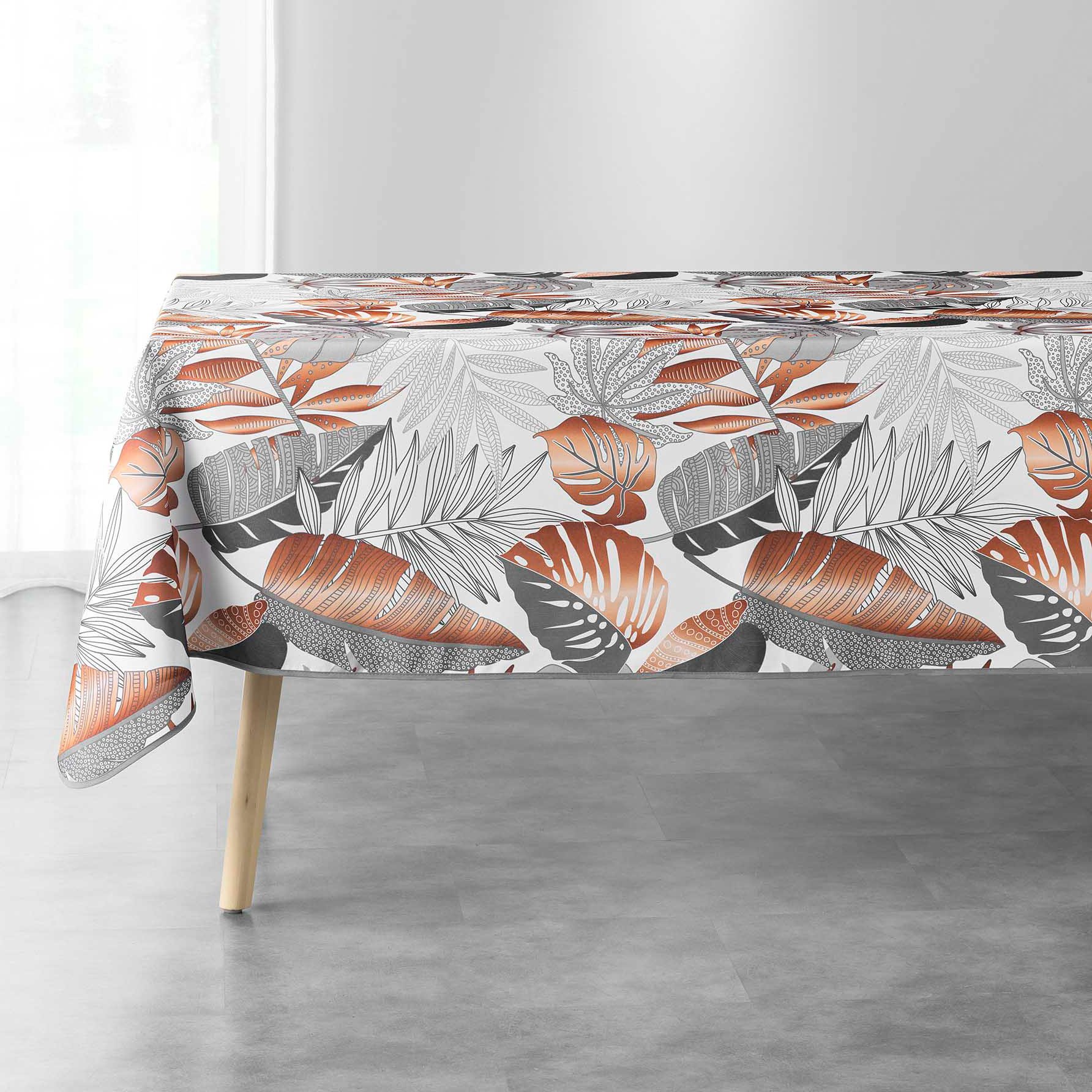 Nappe rectangulaire anti tache (L240 cm) Alianor Blanche 2
