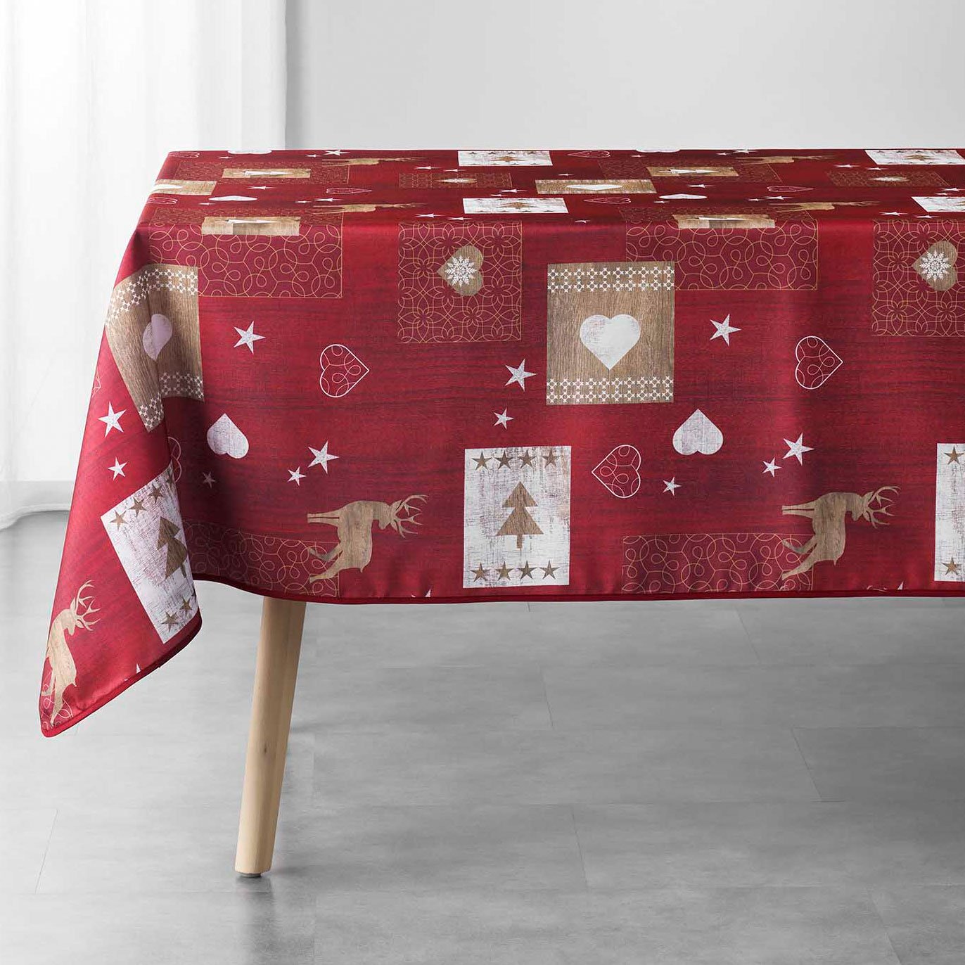 Nappe rectangulaire (L240 cm) Augustin Rouge 2