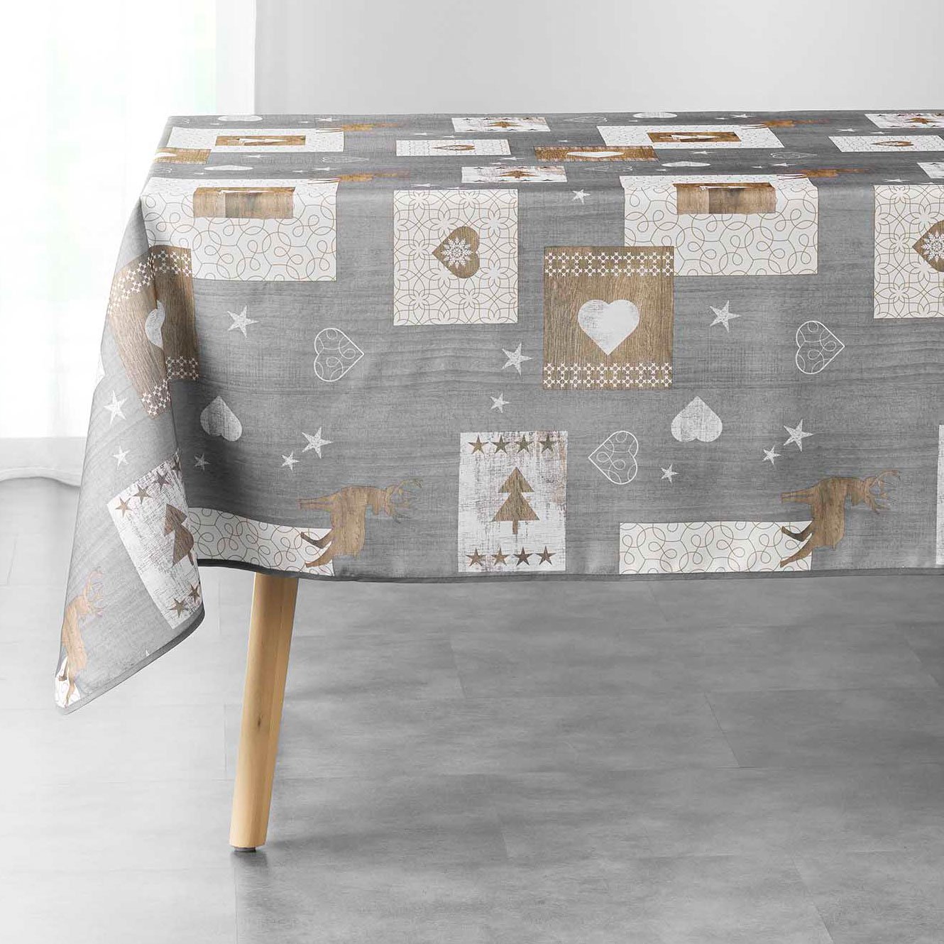 Nappe rectangulaire (L300 cm) Augustin Grise 2