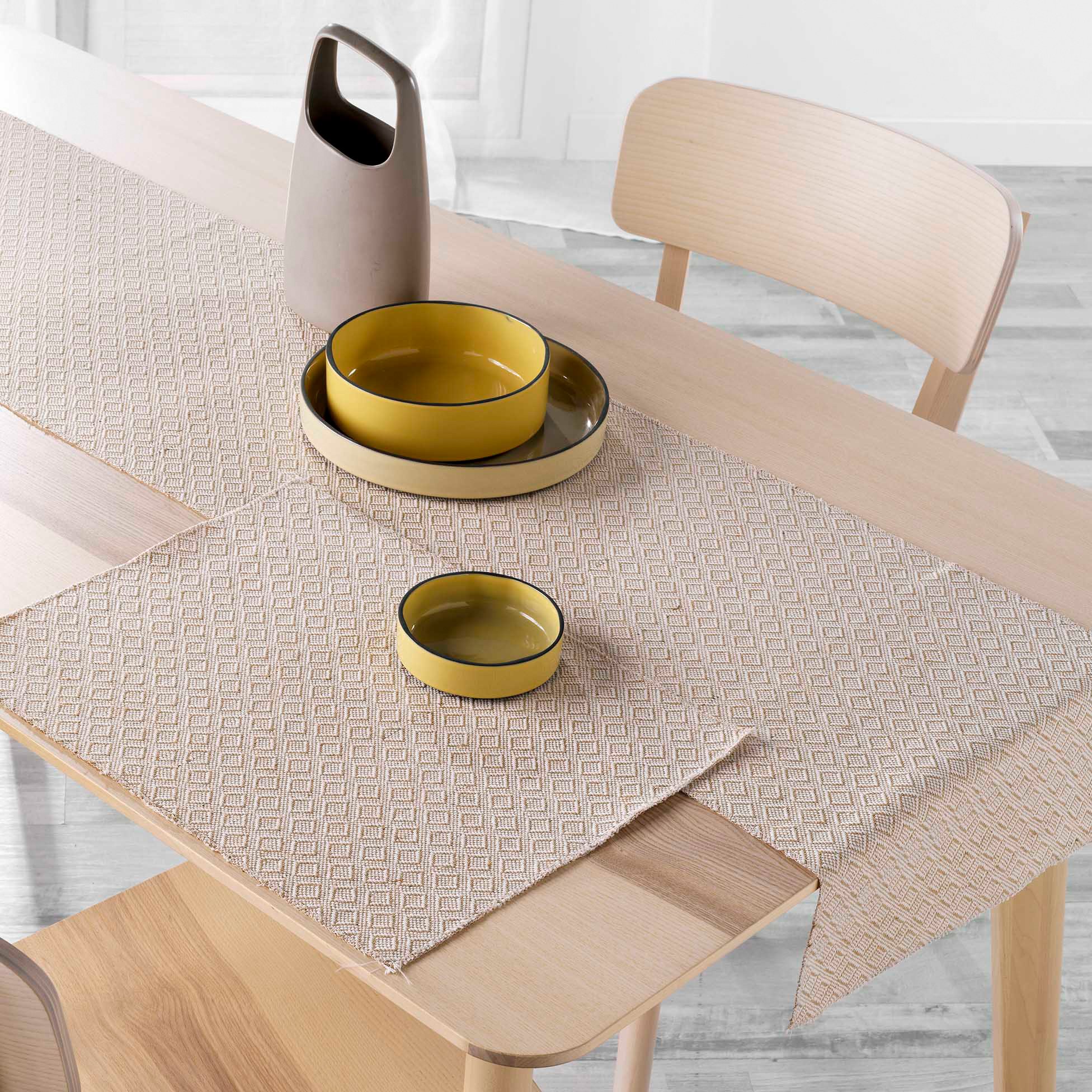 Lot de 2 sets de table jute Danity Beige 1