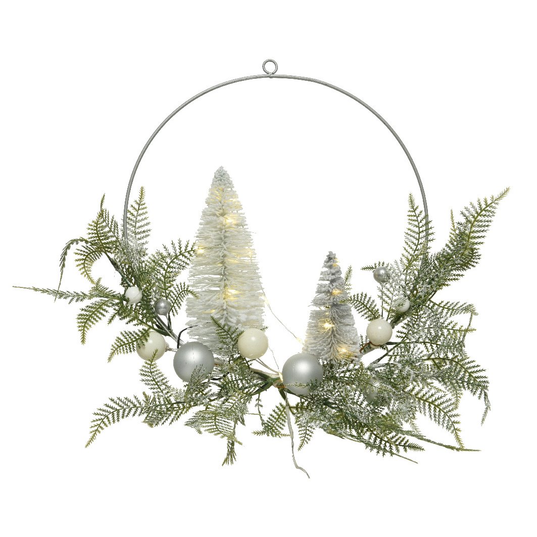 Couronne de Noël lumineuse Soraya Blanc chaud 2