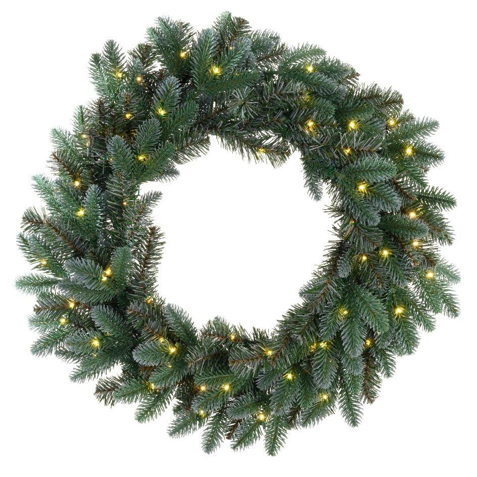 Couronne de Noël lumineuse Trondheim Blanc chaud 2